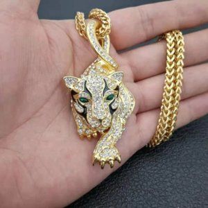 Popular Men's Gold Color Tiger